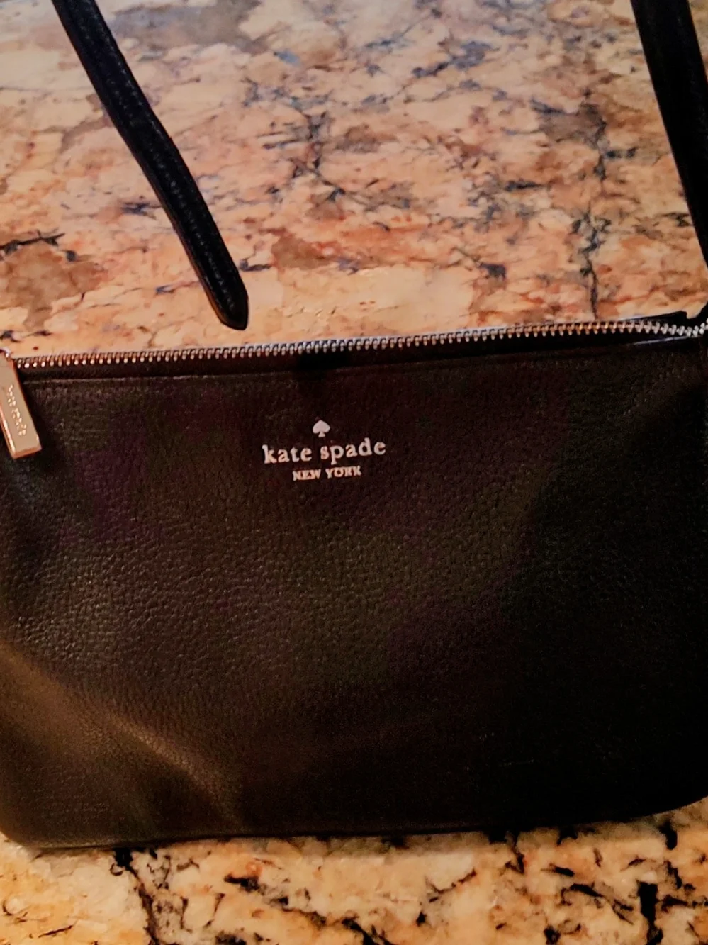 kate spade New York Black Pebbled Leather Crossbody Bag